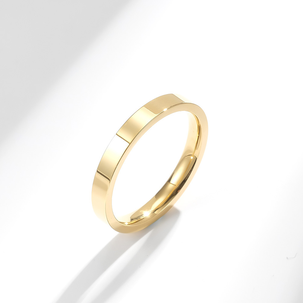 3MM Classic Simple 316L Stainl - đánh giá và giá Initial Ring Custom