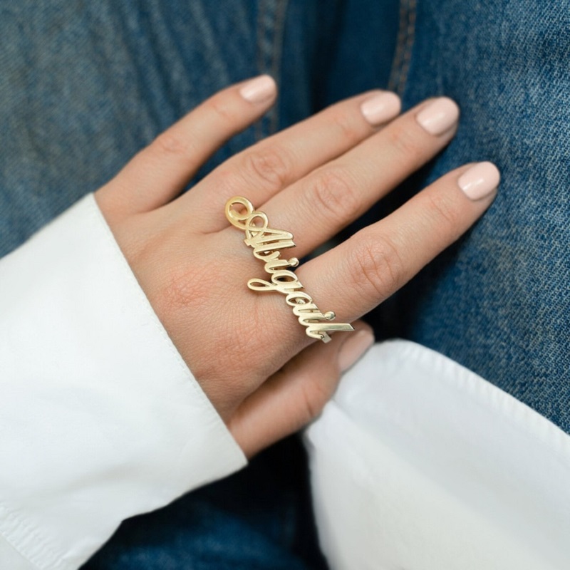 Customizable Stainless Steel T - đánh giá và giá Initial Ring Custom